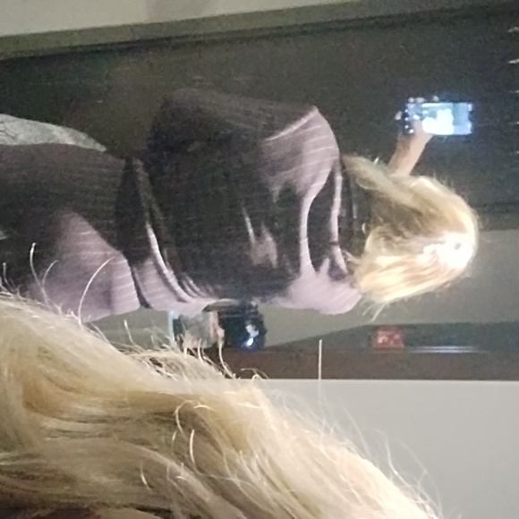 Women's OG dark burgundy pinstripe pants and jacket size m/l - Picture 4 of 7